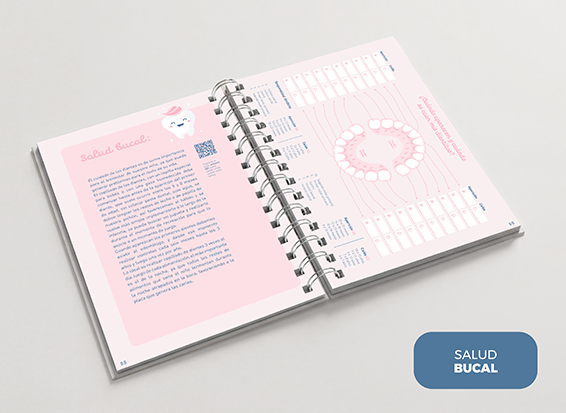 Hojas internas de salud bucal del cuaderno pediátrico