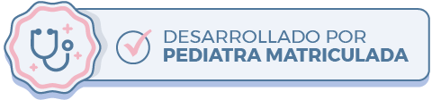 Sello cuaderno pediatrico desarrollado por pediatra matriculada